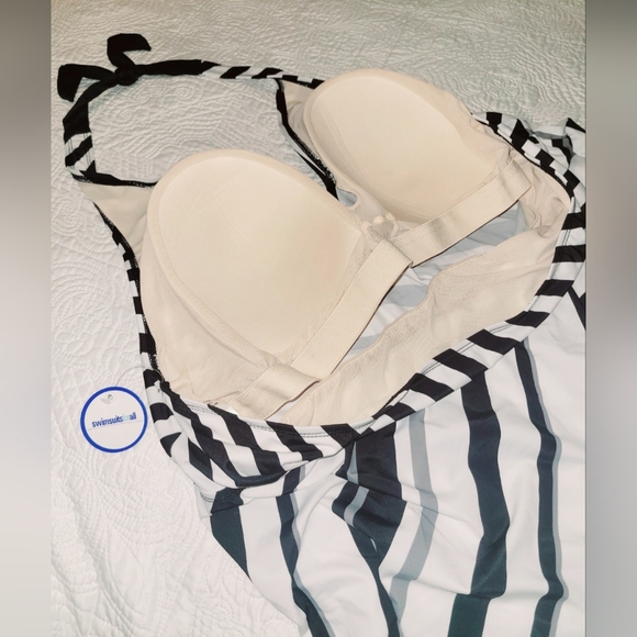 Swimsuits for all plus size 30 monokini 2 piece NWT - Picture 10 of 16